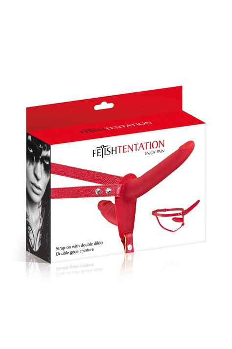 StrapOns: Fetishtentation Strap On with Double Dildo Red