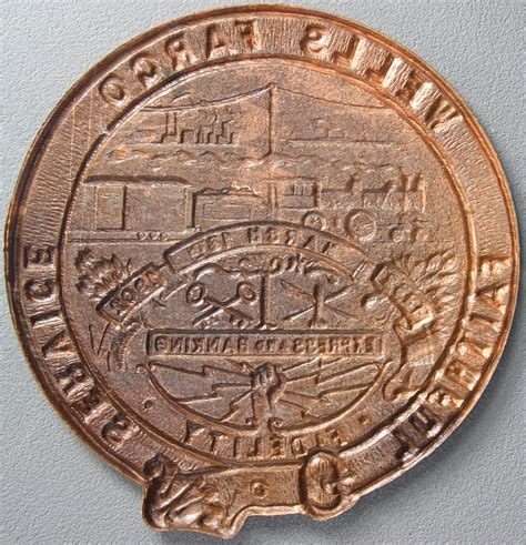 1902 Wells Fargo Semicentennial SCD – similar brass design | So-Called