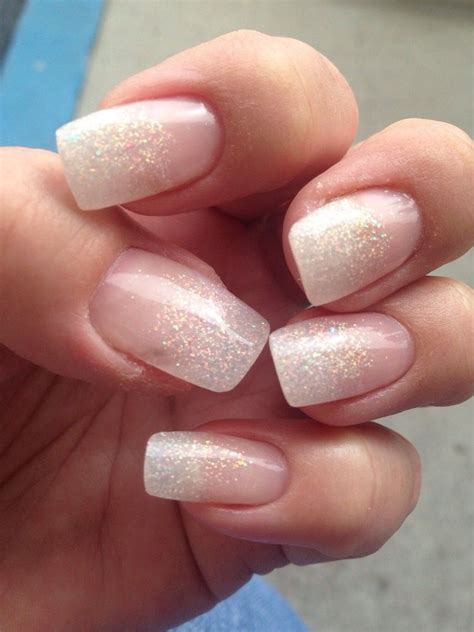 Natural glitter nails | Unghie, Unghie gel, Unghie smalto