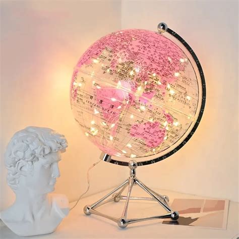 flash led light world globetransparent world globe lamprotating world