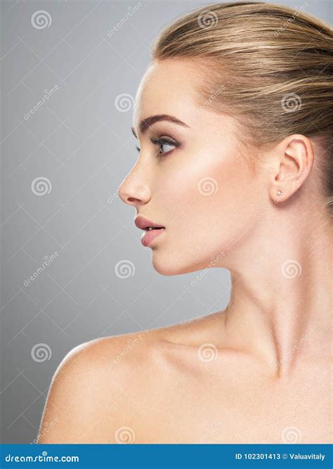 Woman Face Semi Profile