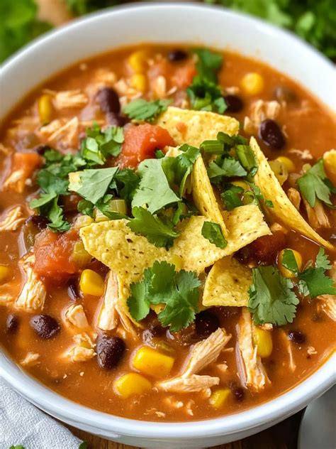 chicken tortilla soup crock pot recipes 8