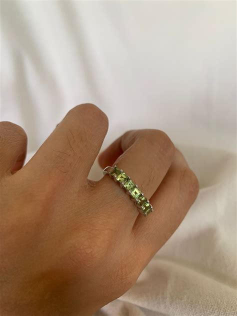 Peridot Sterling Silver Ring - Walmart.com