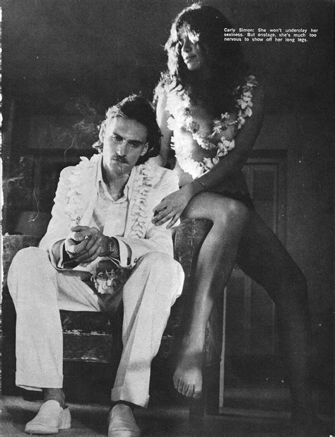 James Taylor and Carly Simon on their honeymoon in Hawaii. They are