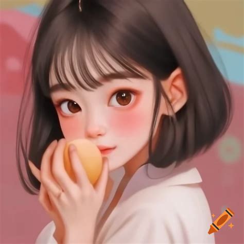 korean cartoon cute girl