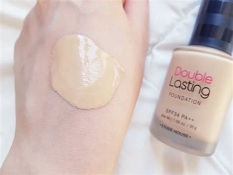 Etude House Double Lasting Foundation Review - Kbeauty Notes