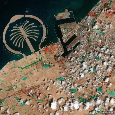 Dubai’s Desert Deluge: Satellite Snaps Unusual Flooding Fiasco