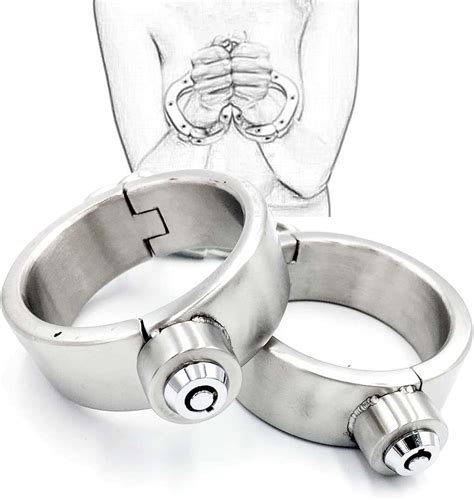 Wnicek Metall Handschellen SM Bondage Schwere Handcuffs mit Presse Lock