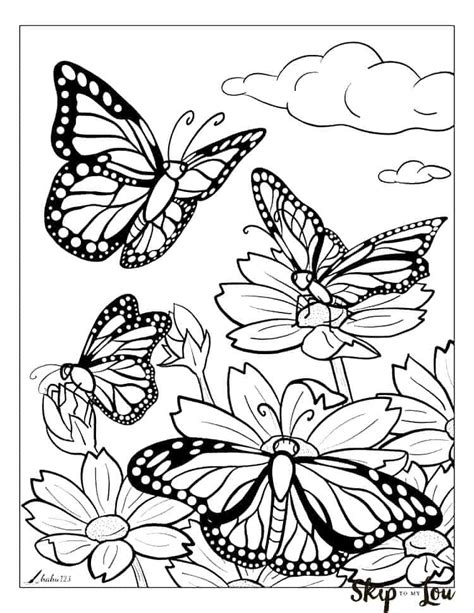 Butterfly coloring pages - 100 Printable coloring pages
