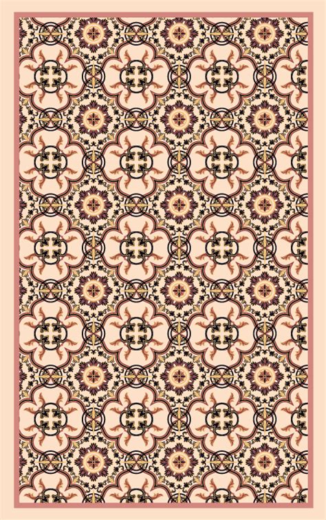 Pattern vintage tiles vinyl flooring - TenStickers