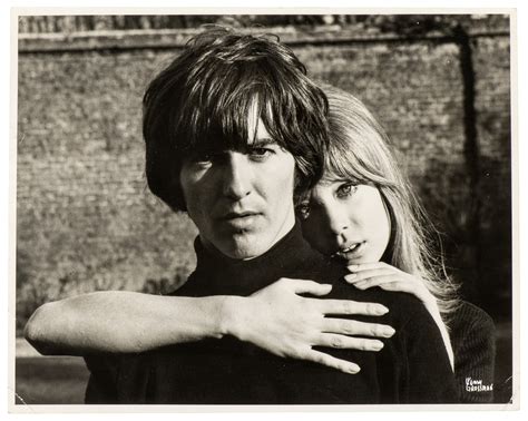 George Harrison and Pattie Boyd at Kinfauns, March 1965, Henry Grossman
