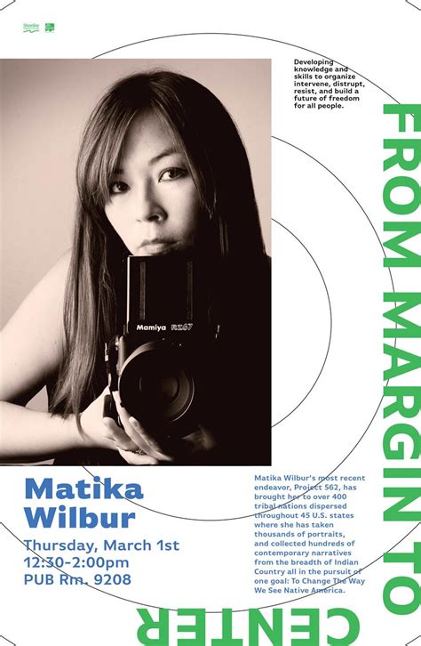 Matika Wilbur Project 562 lecture, Thurs., March 1 – Shoreline Today