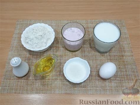 Рецепт: Блины на йогурте и молоке на RussianFood.com
