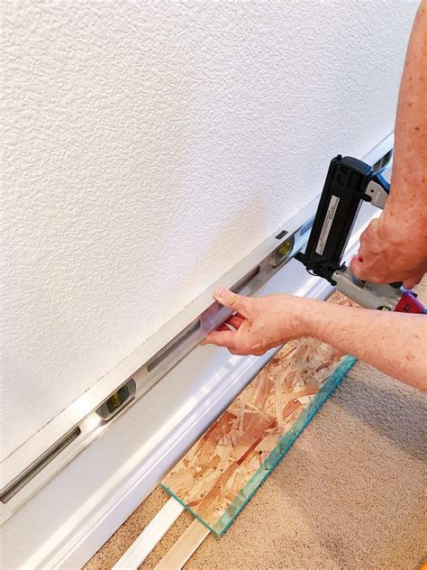 how to install wall molding frame