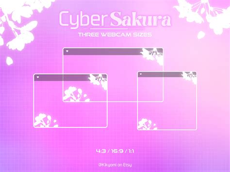 CYBER SAKURA Animated Vtuber and IRL Twitch Pack Pink Lofi Flower