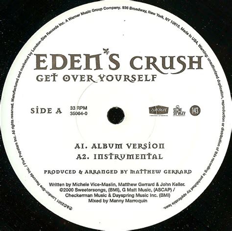 Eden's Crush - Get Over Yourself (2001, Vinyl) | Discogs