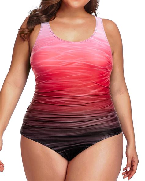 Snapklik.com : Daci Women Plus Size One Piece Swimsuit Athletic Tummy