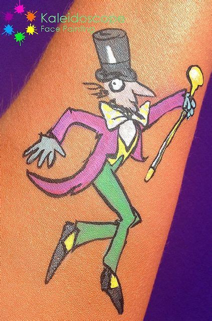willy wonka face painting