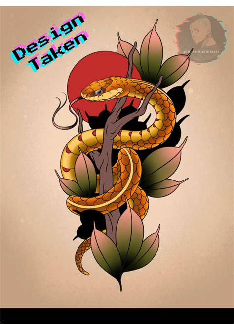 japanese snake tattoo