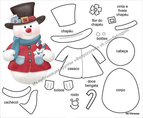 Eu Amo Artesanato: Bonecos de Natal com moldes