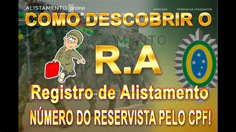 Circunscrição Militar - ALISTAMENTO MILITAR, Como consultar Nº de reservista, Como descobrir o ...