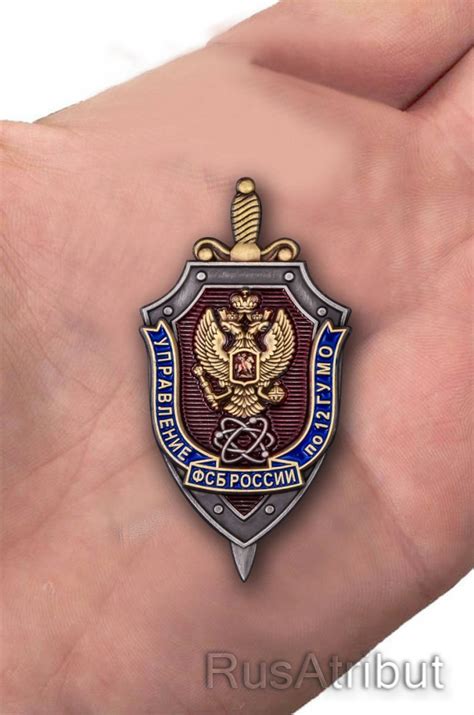 Знак "Управление ФСБ России по 12 ГУ МО" купить в интернет-магазине ...