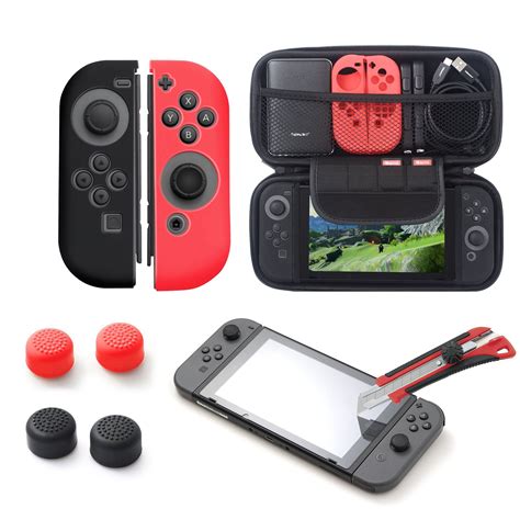 Nintendo Switch accessories bundle kit, by Insten Glass Screen ...