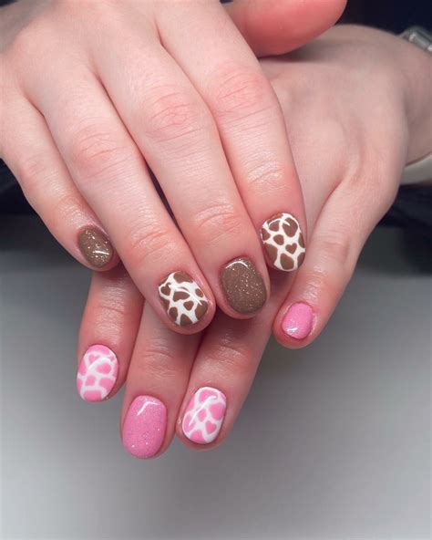 Brown Cow Print Nails: 30 Wild Manicure Ideas to Try - Nail Designs Daily