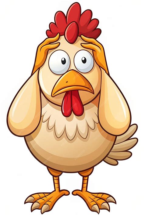 Premium Photo | Cute chicken headache cartoon vector