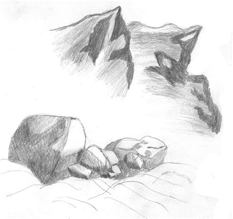 Урок. "Рисуем скалы" - Demiart
