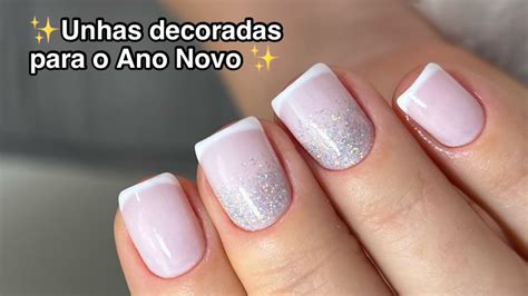 Francesinha Para Ano Novo - UNHAS DECORADAS PARA O ANO NOVO | FRANCESINHA SORRISO + DEGRADÊ EFEITO ...
