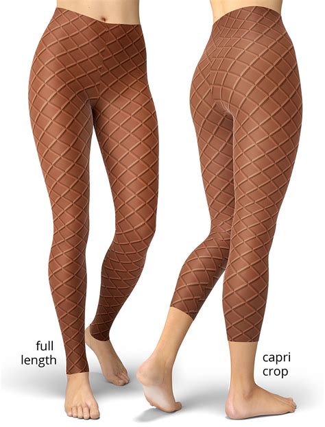 Ice Cream Waffle Cone Costume Leggings - Designed By Squeaky Chimp T