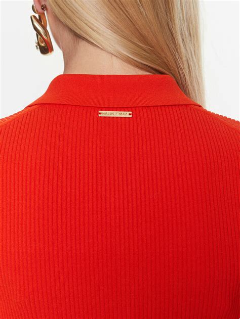 MICHAEL Michael Kors Poloshirt MS360MA33D Orange Slim Fit | Modivo.at