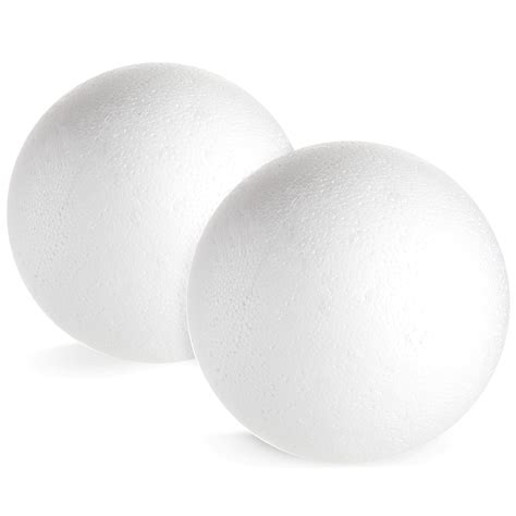 Amazon.com: Juvale 2 Pack Large Foam Balls for Crafts, 7.5 Inch Solid