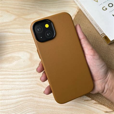 iphone  genuine leather case brown casesily