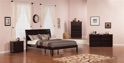 Portland Platform Bed with Open Foot Board, Multiple Colors, Multiple ...