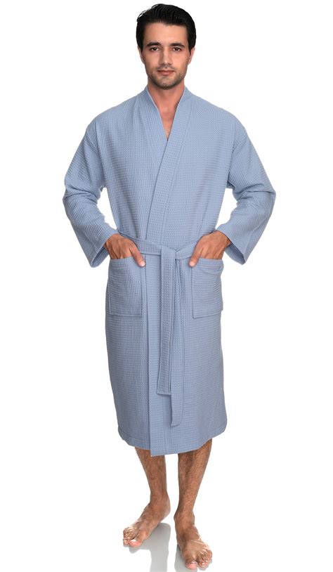 TowelSelections Mens Robe, Waffle Spa Bathrobe, Soft Kimono Bath Robe X