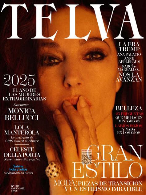 Monica Bellucci Graces Telva España January 2025 • CelebMafia
