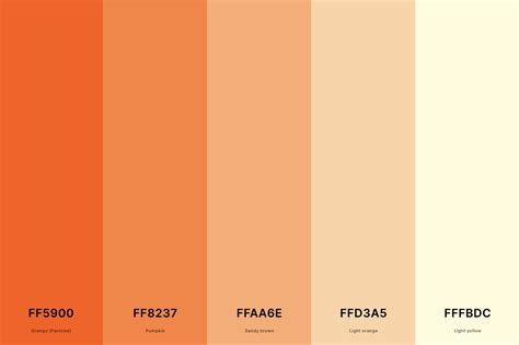 25+ Best Orange Color Palettes with Names and Hex Codes | Orange color ...