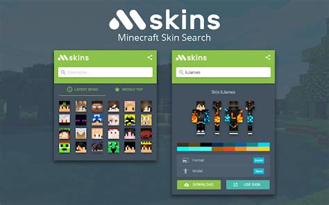 Minecraft Skins Search - Chrome Web Store