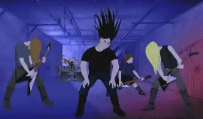 Dethklok headbanging – Reaction GIFs