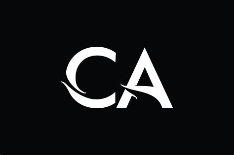 CA Monogram Logo Design By Vectorseller | TheHungryJPEG