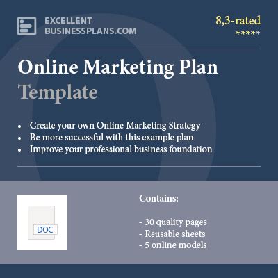 Online Marketing Plan Template | Excellent Business Plans