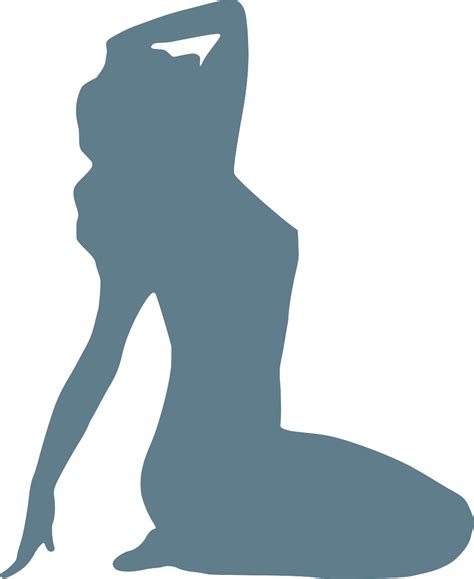 svg girl kneeling woman stripper  svg image icon svg silh