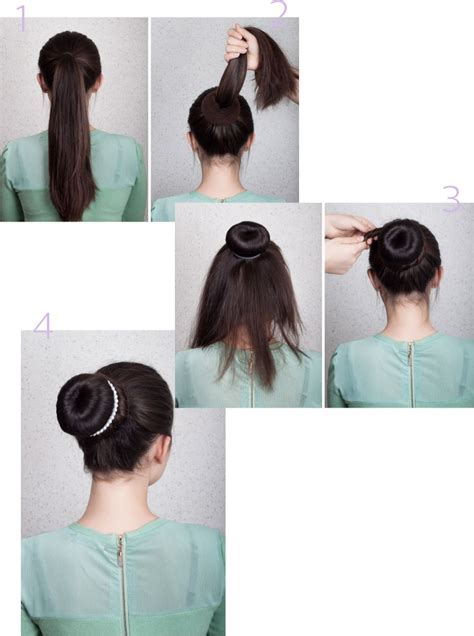 how to put hair into a bun