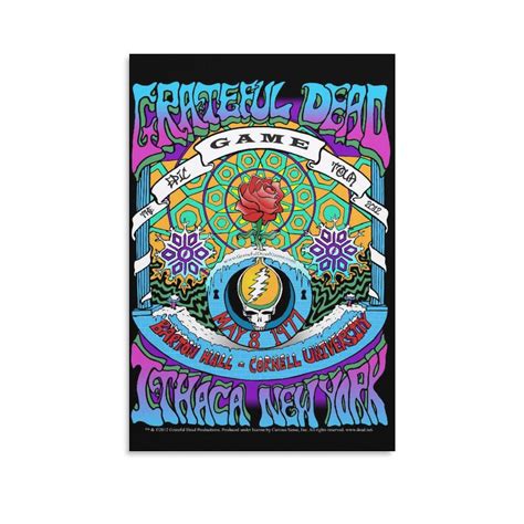 Grateful Dead Poster Vintage Poster Music Poster Canvas Art | Etsy