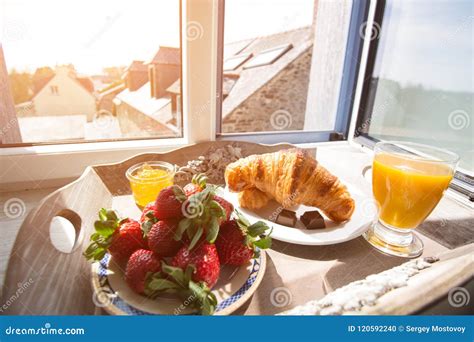 Delicious French breakfast stock photo. Image of nutrition - 120592240