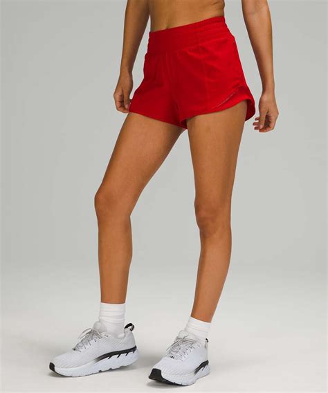 Lululemon Hotty Hot High-Rise Short 2.5" - Dark Red - lulu fanatics