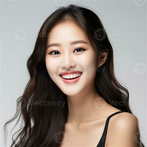A young woman of asian appearance. Portrait of beautiful girl, chinese