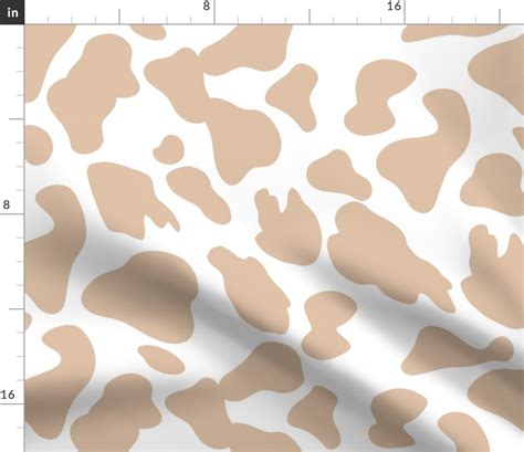 tan  print brown animal   hide fabric spoonflower